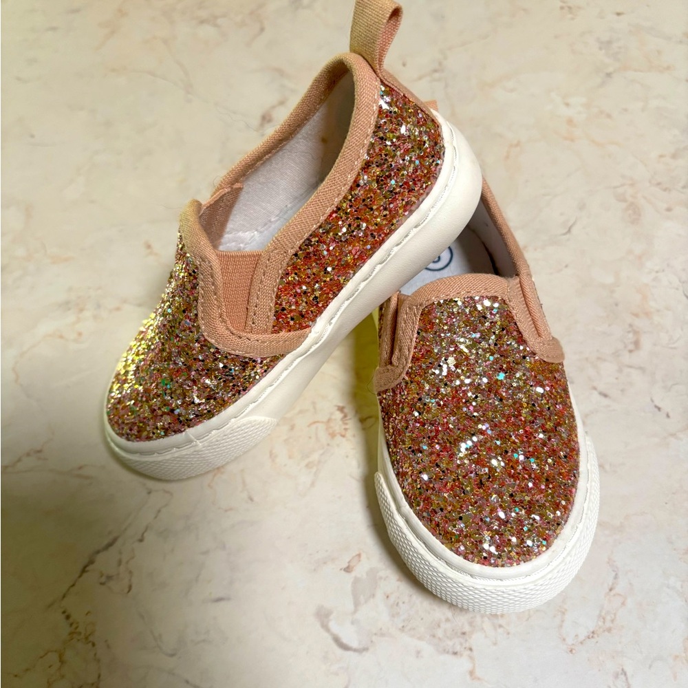 Glittery Kids Slip-On Shoes cat and Jack